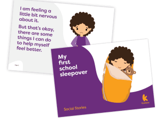 Printable Social Story - My first school sleepover