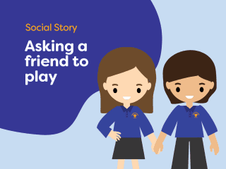 Printable Social Story: Asking a friend to play
