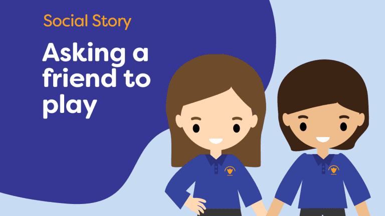 Printable Social Story: Asking a friend to play